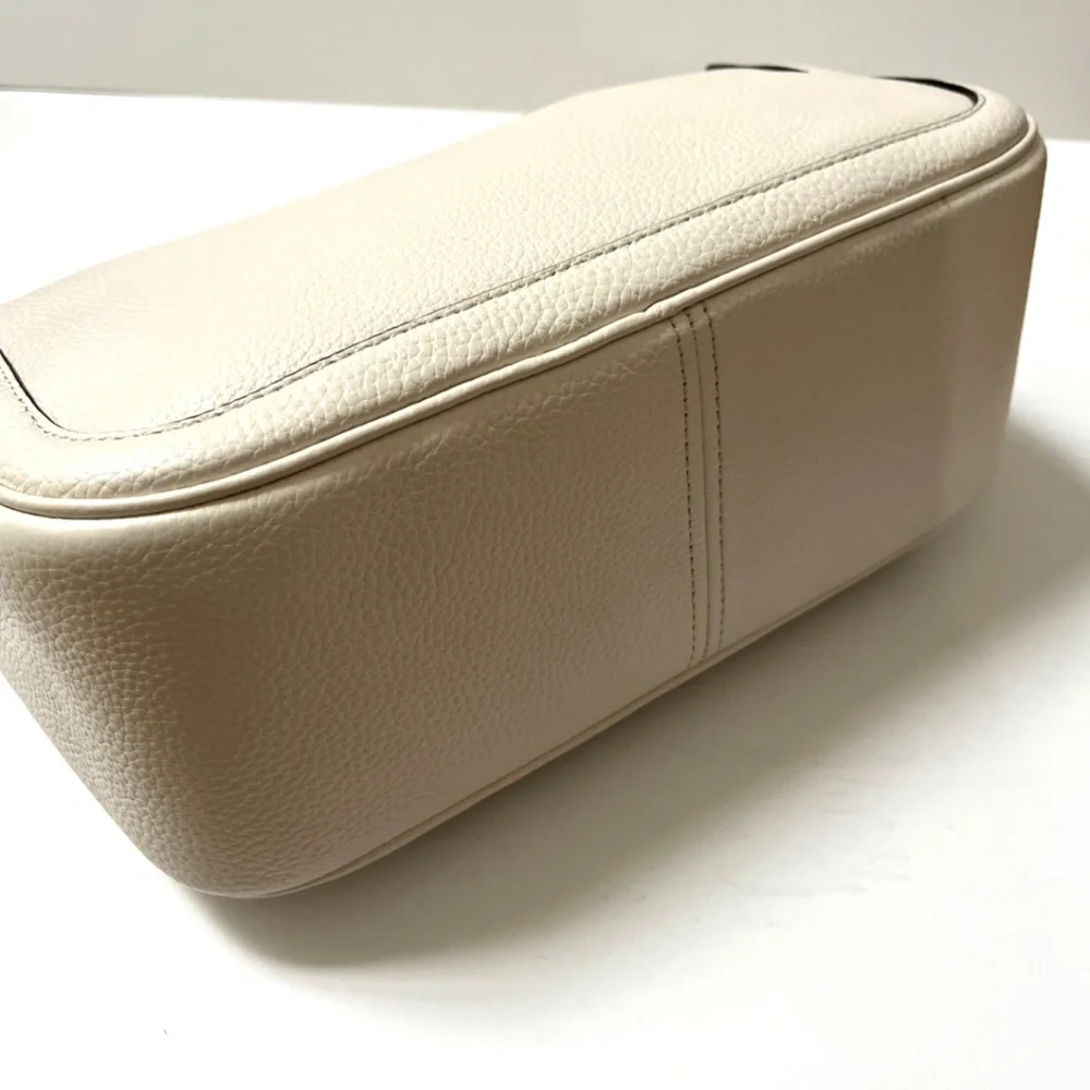 Kate Spade Smoosh Satchel Crossbody Parchment Leather K6047 Hobo Bag NWT